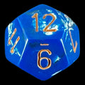 Chessex Brush Wavebreak with Gold D12 Dice