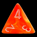 Chessex Vortex Solar D4 Dice - Discontinued