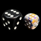 Chessex Festive Carousel & White 36 x D6 Dice Set