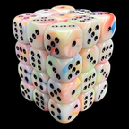 Chessex Festive Circus & Black 36 x D6 Dice Set