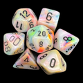Chessex Festive Circus & Black 7 Dice Polyset