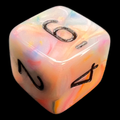 Chessex Festive Circus & Black D6 Dice
