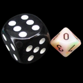 Chessex Festive Circus & Black MINI-HEDRAL D10 Dice