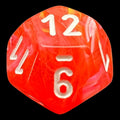 Chessex Festive Dahlia & White D12 Dice