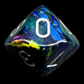 Chessex Festive Green D10 Dice - Discontinued