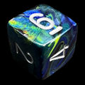 Chessex Festive Green D6 Dice - Discontinued