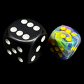 Chessex Festive Rio 12mm D6 Spot Dice - Discontinued