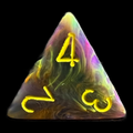 Chessex Festive Rio D4 Dice - Discontinued