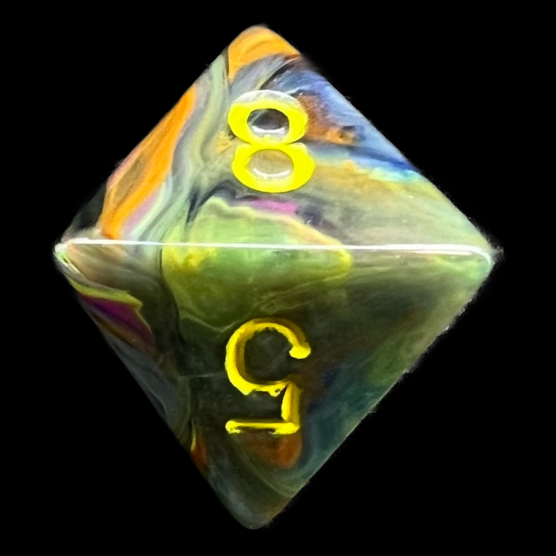 Chessex Festive Rio D8 Dice - Discontinued