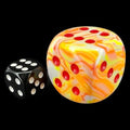 Chessex Festive Sunburst & Red BIG 30mm D6 Spot Dice