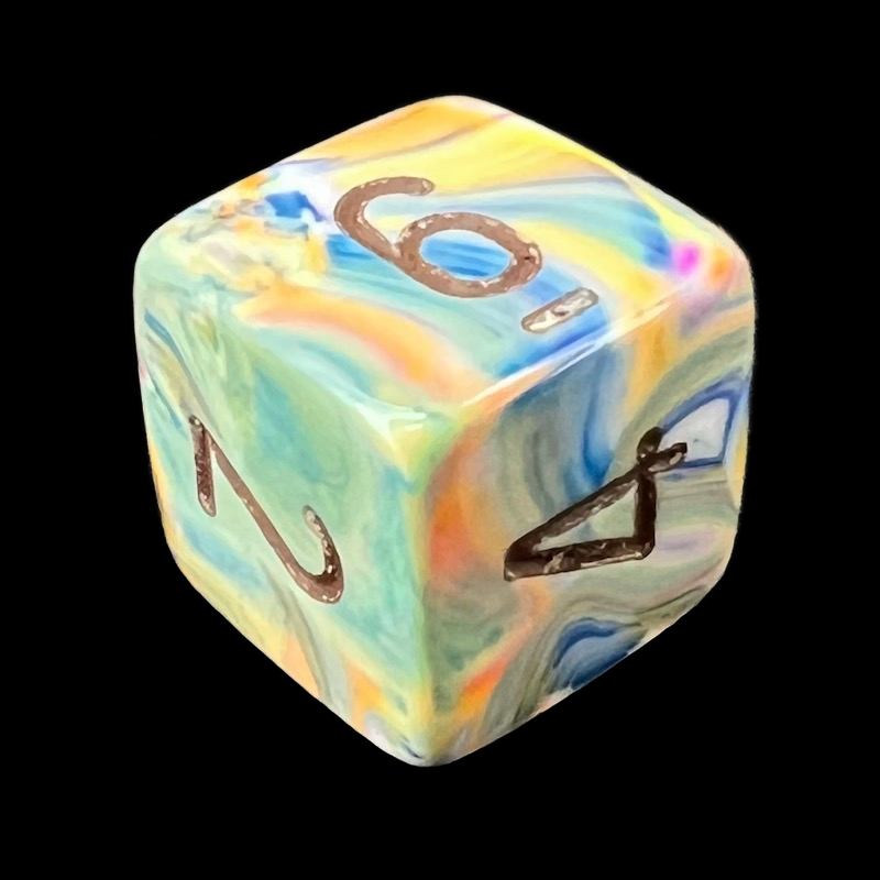 Chessex Festive Vibrant D6 Dice - Discontinued