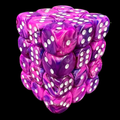 Chessex Festive Violet & White 36 x D6 Dice Set
