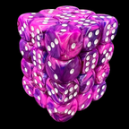 Chessex Festive Violet & White 36 x D6 Dice Set