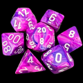 Chessex Festive Violet & White 7 Dice Polyset