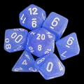 Chessex Frosted Blue & White 7 Dice Polyset