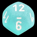 Chessex Frosted Teal & White D12 Dice