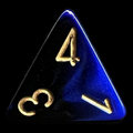 Chessex Gemini Black & Blue D4 Dice