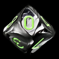 Chessex Gemini Black & Grey D10 Dice
