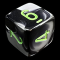 Chessex Gemini Black & Grey D6 Dice