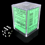 Chessex Gemini Black & Grey MINI-HEDRAL 7 Dice Polyset with Dice Cube