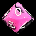 Chessex Gemini Black & Pink D10 Dice