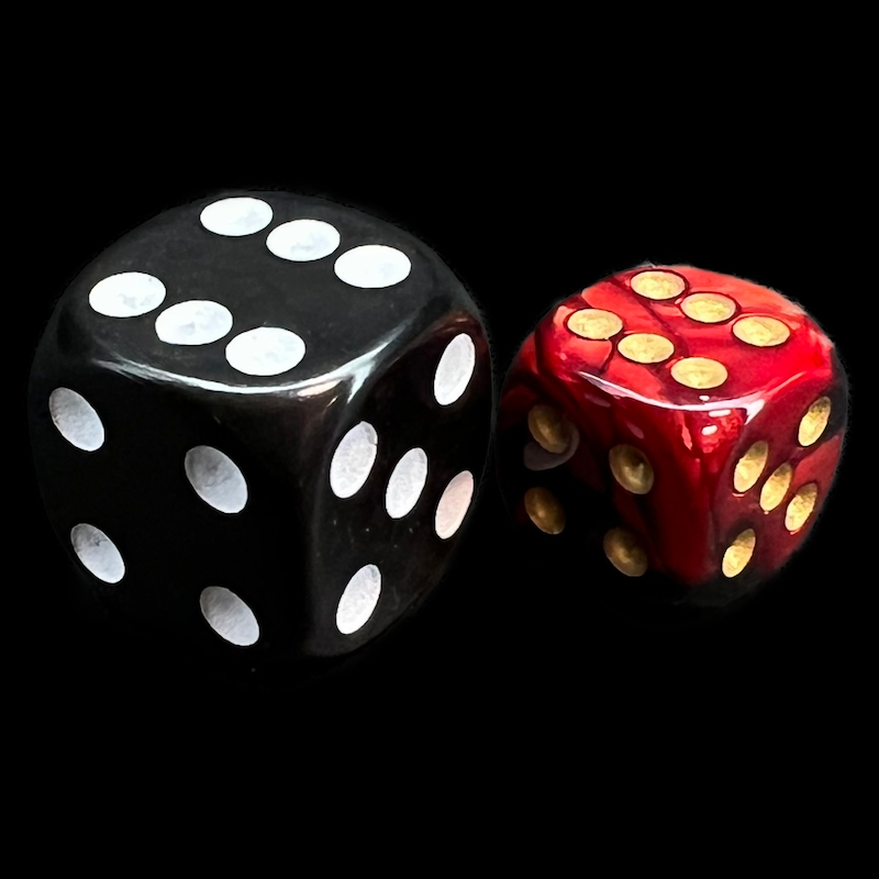 Chessex Gemini Black & Red 36 x D6 Dice Set