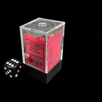 Chessex Gemini Black & Red MINI-HEDRAL 7 Dice Polyset with Dice Cube