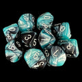 Chessex Gemini Black & Shell 10 x D10 Dice Set - Discontinued