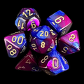 Chessex Gemini Blue & Purple 7 Dice Polyset
