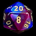 Chessex Gemini Blue & Purple D20 Dice