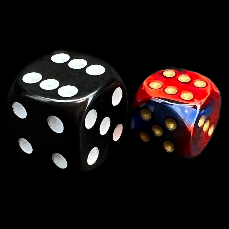 Chessex Gemini Blue & Red 36 x D6 Dice Set