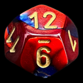 Chessex Gemini Blue & Red D12 Dice
