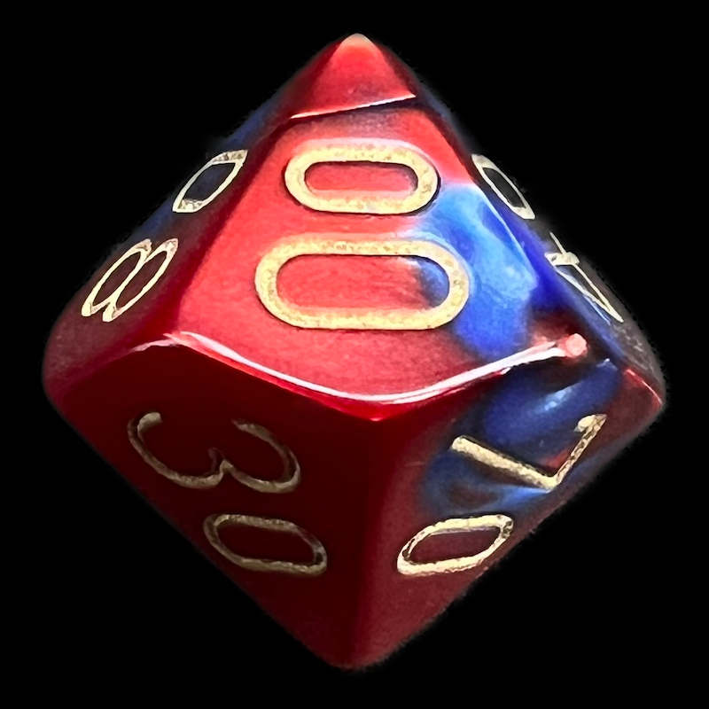 Chessex Gemini Blue & Red Percentile Dice