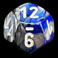 Chessex Gemini Blue & Steel D12 Dice