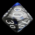 Chessex Gemini Blue & Steel Percentile Dice