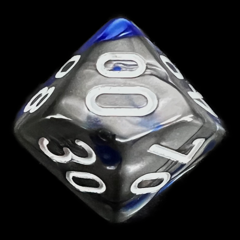 Chessex Gemini Blue & Steel Percentile Dice