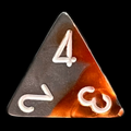 Chessex Gemini Copper & Steel D4 Dice