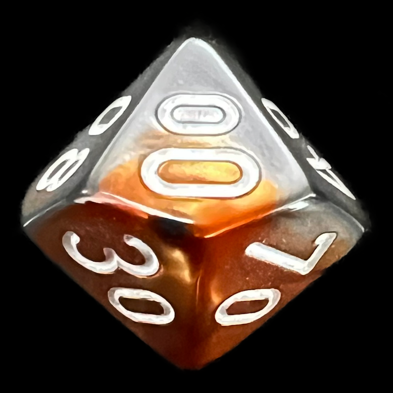 Chessex Gemini Copper & Steel Percentile Dice