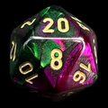 Chessex Gemini Green & Purple D20 Dice