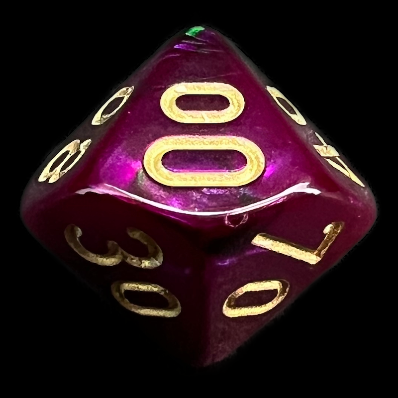 Chessex Gemini Green & Purple Percentile Dice