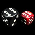 Chessex Gemini Green & Red 12mm D6 Spot Dice - Discontinued