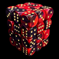 Chessex Gemini Purple & Red 36 x D6 Dice Set