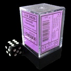 Chessex Gemini Purple & Red MINI-HEDRAL 7 Dice Polyset with Dice Cube