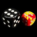 Chessex Gemini Red & Yellow 12mm D6 Spot Dice