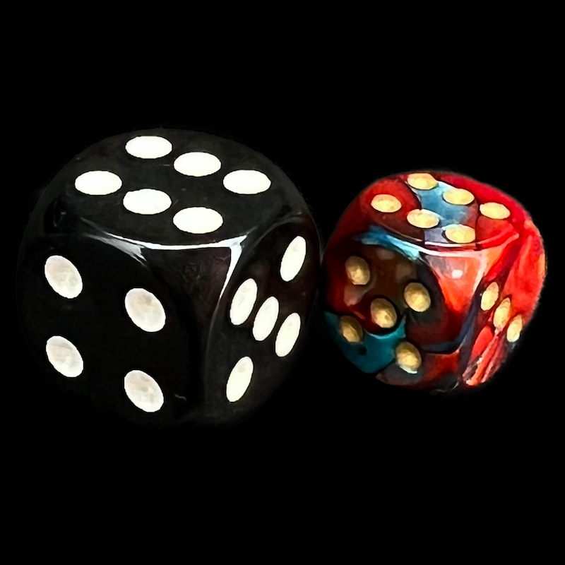 Chessex Gemini Red & Teal 36 x D6 Dice Set