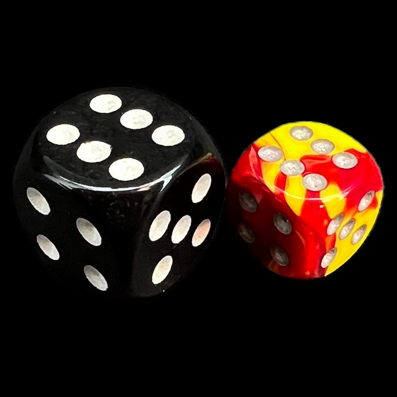 Chessex Gemini Red & Yellow 36 x D6 Dice Set