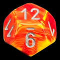 Chessex Gemini Red & Yellow D12 Dice