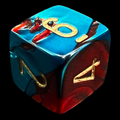 Chessex Gemini Red & Teal D6 Dice