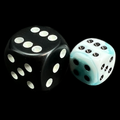 Chessex Gemini Teal & White 12mm D6 Spot Dice - Discontinued
