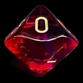 Chessex Gemini Translucent Red & Violet D10 Dice